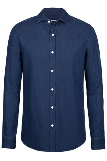 Davis * Chemises en Jean dark blue men's denim shirt | MR MARVIS