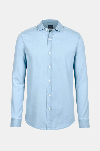 Charles * Chemises en Jean ultra light blue men's denim shirt | MR MARVIS