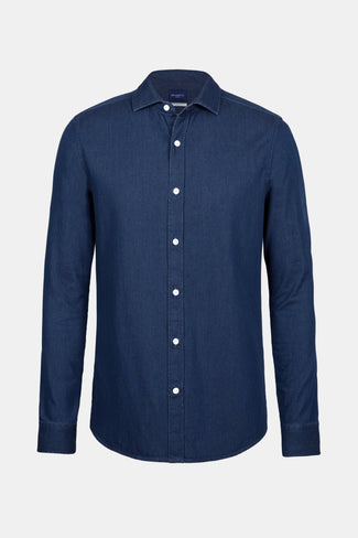 Davis * Chemises en Jean dark blue men's denim shirt | MR MARVIS