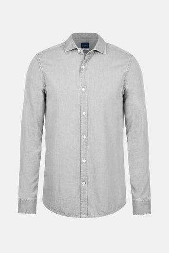 Louis * Chemises en Jean light grey men's denim shirt | MR MARVIS