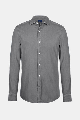 Miles * Chemises en Jean mid grey men's denim shirt | MR MARVIS