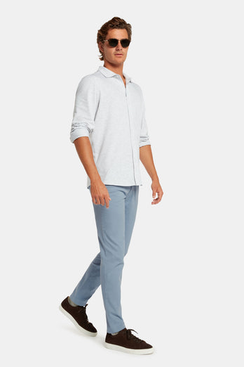 Antarctics * Chinos grey blue stretch cotton men's trousers | MR MARVIS