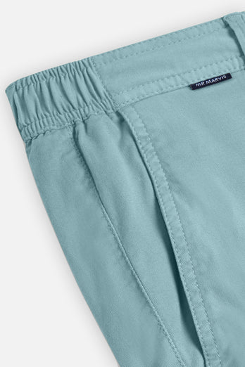 Astons * Chinos blue green stretch cotton men's trousers | MR MARVIS