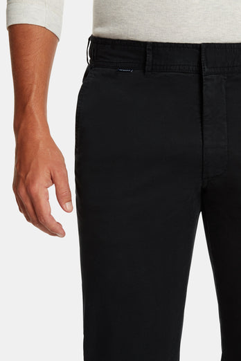 Blackjacks * Chinos black stretch cotton men's trousers | MR MARVIS