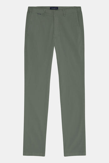 Defenders * Chinos green stretch cotton men's trousers | MR MARVIS