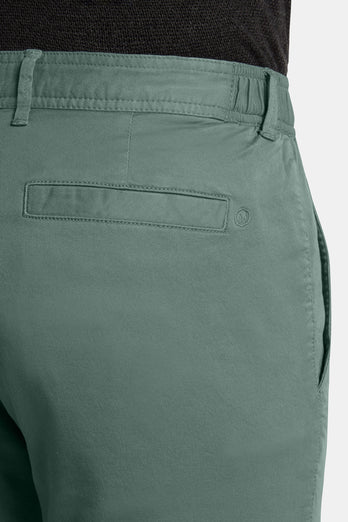 Felsons * Chinos mid green stretch cotton men's trousers | MR MARVIS