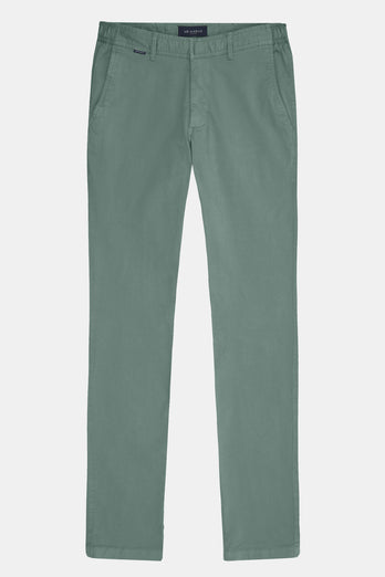 Felsons * Chinos mid green stretch cotton men's trousers | MR MARVIS