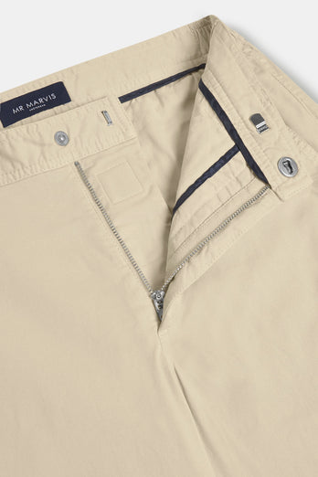 Gazettes * Chinos beige stretch cotton men's trousers | MR MARVIS