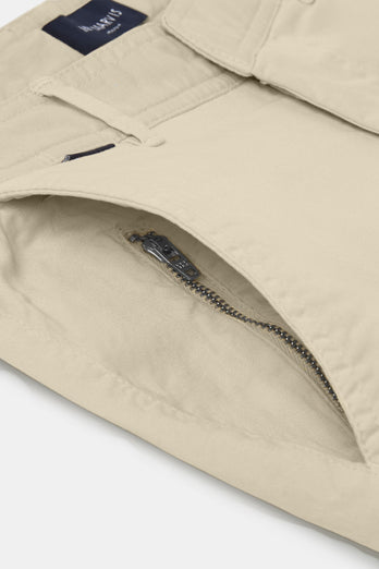 Gazettes * Chinos beige stretch cotton men's trousers | MR MARVIS