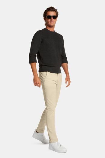 Gazettes * Chinos beige stretch cotton men's trousers | MR MARVIS