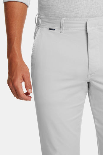 Gullwings * Chinos light grey stretch cotton men's trousers | MR MARVIS
