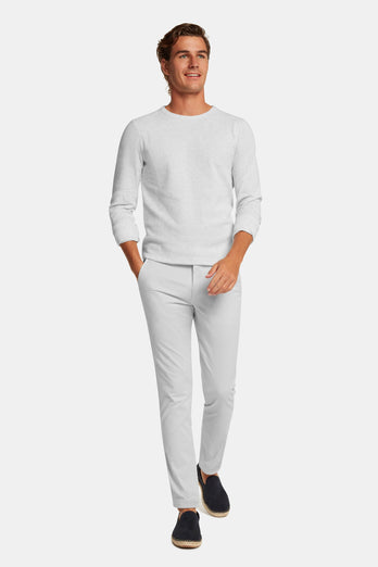Gullwings * Chinos light grey stretch cotton men's trousers | MR MARVIS