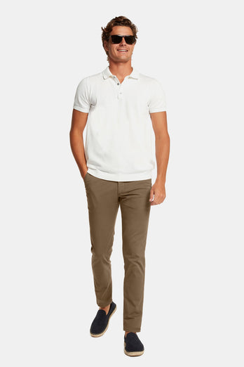 Jones * Chinos brown stretch cotton men's trousers | MR MARVIS