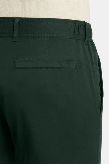 Lakes * Chinos dark green stretch cotton men's trousers | MR MARVIS