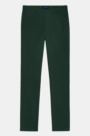 Lakes * Chinos dark green stretch cotton men's trousers | MR MARVIS