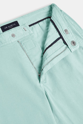 Mints * Chinos mint green stretch cotton men's trousers | MR MARVIS