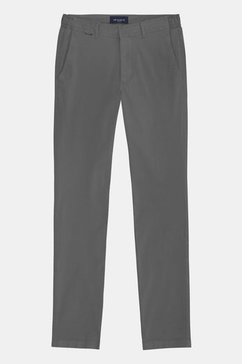 Newmans * Chinos mid grey stretch cotton men's trousers | MR MARVIS