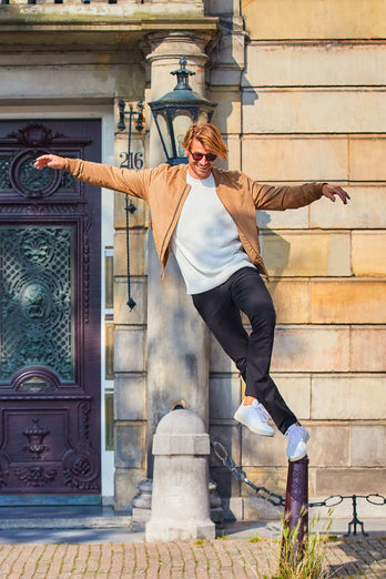 Blackjacks * Chinos black stretch cotton men's trousers | MR MARVIS