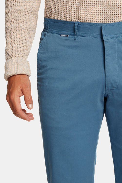 blue stretch cotton men's trousers | MR MARVIS